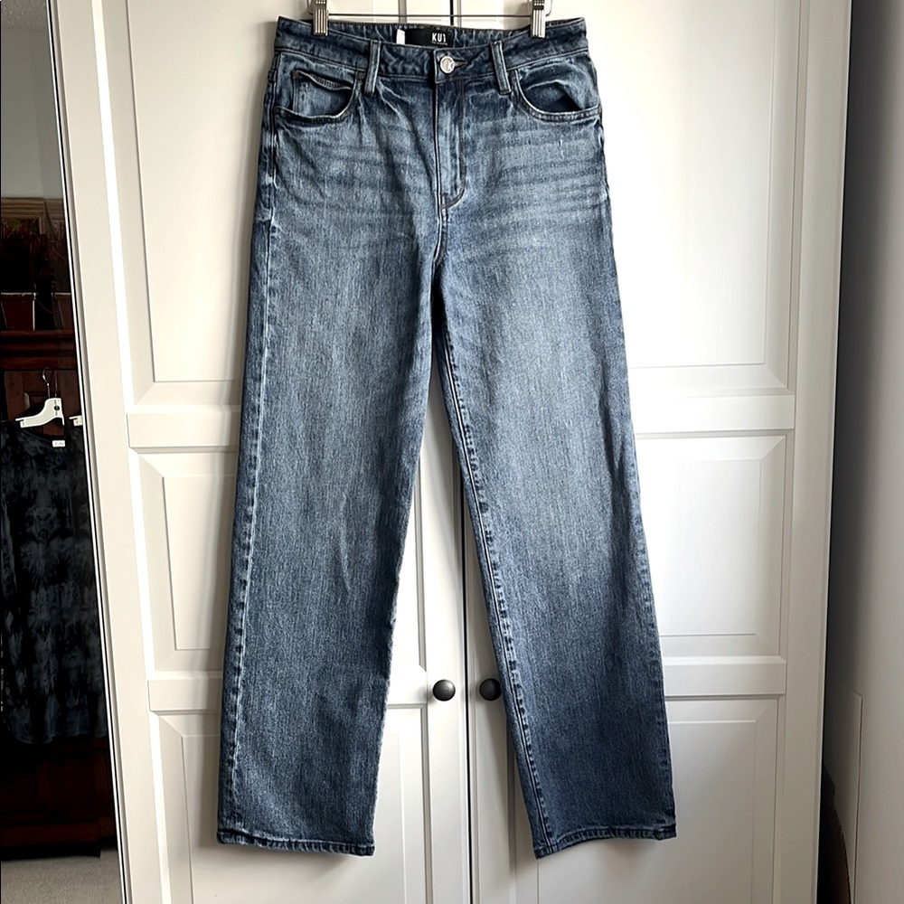 KUT FROM THE KLOTH Sienna high rise wide-leg jean. Size US 6